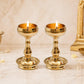 Pure Brass Udupi Nanda Bowl Long Table Diya, 4.25 inches Big, Pack of 2