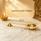 Pure Brass Aarti, Deep, Deepak, Diya for Pooja Purposes, 1 Inches, 140gm