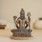 Meditating Shiva | 8 cm | 300gm Handmade Copper Idol | Antique Patina Finish | Lord Shiva Murti Statue