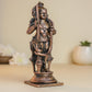 Udupi Krishna with Snake | 12 cm | 410gm Handmade Copper Idol | Antique Patina Finish | Lord Krishna Murti Statue | Pooja Mandir Home