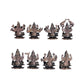 Ashtalakshmi Set 500gm | 2-Inch Handmade Copper Idols Set of 8 | Patina Antique Finish | Lakshmi Devi Murti for Pooja