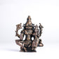 Antique Lakshmi Narashima 250gm | 2.7-Inch Handmade Copper Idol | Patina Antique Finish | Lakshmi Narasimha Murti for Pooja Ghar