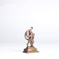 Side Hanuman | 2-Inch 30gm Handmade Copper Idol | Mini Hanuman Murti for Pooja | Home Temple & Car Dashboard Decor