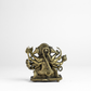 Sitting Panchmukhi Hanuman Panchloha Idol | Size 5 cm | Approx 150 Gram | Handmade Hindu Religious Statue for Home Temple and Pooja