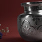Design Embossed Chambu for Pooja & Ritual Use | Silver Finish Decorative Water Kalash Pot | Silver finish | Size 12.7 cm Height