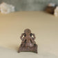 Peeta Ganesha Idol | 60 gm Brass ,5 inches Finish Ganpati Murti | Sitting Ganesh Statue for Home Temple