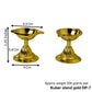 Pure Brass Kuber Diya Stand | Gold Polish Finish (2.25 inches, Pack of 1 Pair)