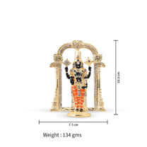 Tirupati Balaji Stone Idol | 4 Inches, Gold