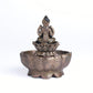 Lotus Lakshmi Urli | 130 gm,6.5 inches  Metal Decorative Bowl with Antique Finish for Home Temple