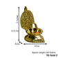 Brass Laxmi Gold Diya | 5 Inches | 240g