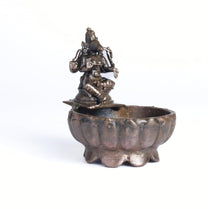 Varahi Urli with Idol | 140 gm ,7.5 inches Brass Finish Decorative Urli Bowl with Goddess Varahi