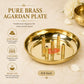 Pure Brass Agardan Plate, 0.8 inches, 70 gm