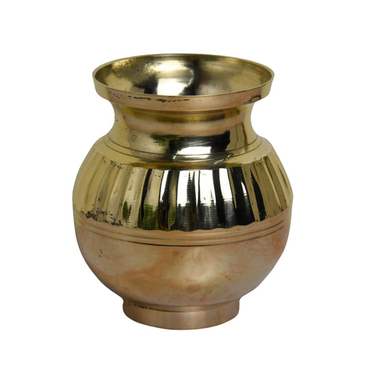 Pure Brass Lota Kalash | 4 Inches, 210gm (Pack of 1)