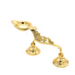 Brass Spl Spoon Aarti | 24 x 10 cm, 360 gm Traditional Handcrafted Pooja Oil Lamp with Double Base Support | Decorative Spiritual Home & Temple Accessory
