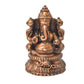 Copper Ganesha Idol, 1.5 Inch, Patina Antique Finish