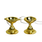 Pure Brass LED Bulb Light Electric Kuber Diya | 2.25 Inches, 200gm