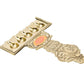 Pure Brass Flat Udupi Panch Aarti | Traditional Deepak for Pooja, Mandir & Home Temple | Spiritual Brass Diya for Rituals & Ceremonies | 320gm