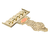 Pure Brass Flat Udupi Panch Aarti | Traditional Deepak for Pooja, Mandir & Home Temple | Spiritual Brass Diya for Rituals & Ceremonies | 320gm