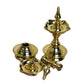 Brass Short Udupi Diya Heavy, 7 inches, Brass Colour, Pack of 1 Pair