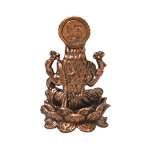 Copper Lakshmi Idol with Patina Antique Finish, 1.75-Inch