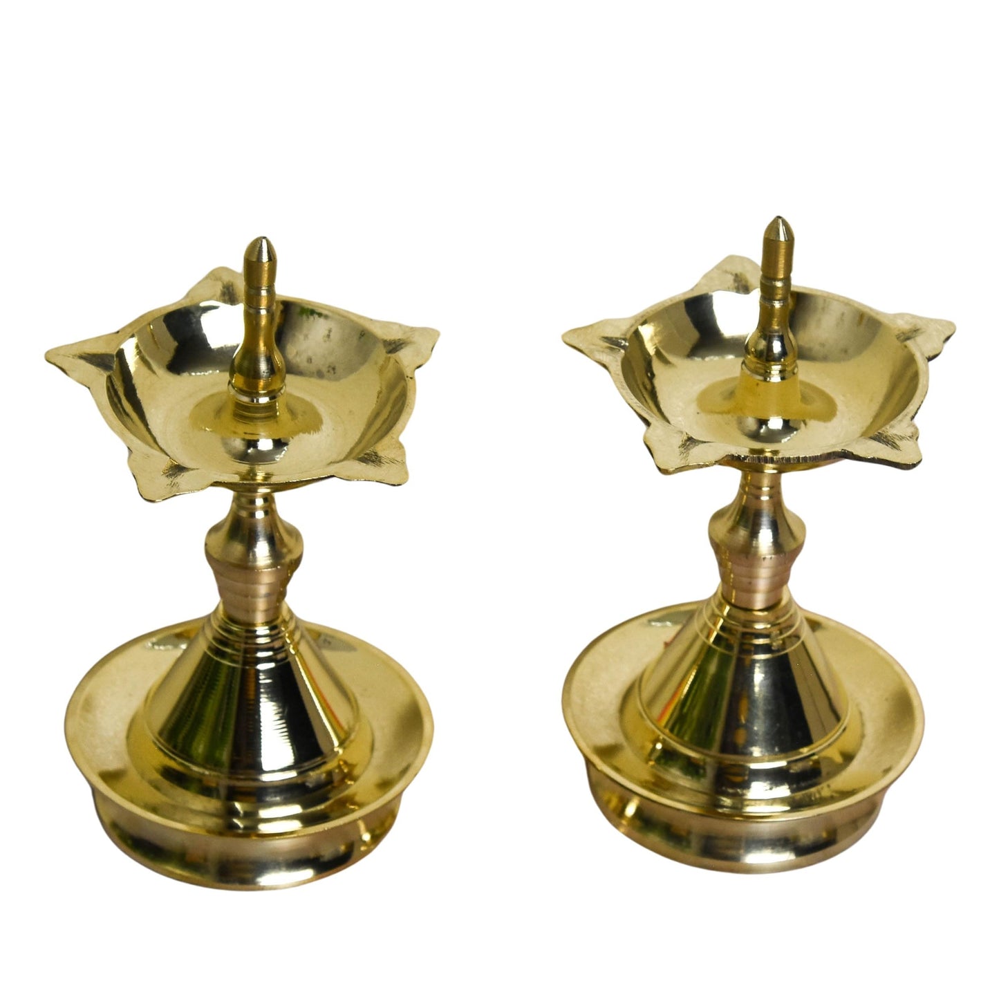 Pure Brass Udupi Special Diya | 5-Inch | Antique Brass Finish
