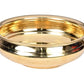 Pure Brass Urli Bowl | Elegant Plain Design | 8 inches Decorative Urli for Home & Living Room Décor | Traditional Uruli for Pooja, Festive & Floral Decoration