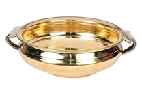 Pure Brass Urli Bowl | Elegant Plain Design | 8 inches Decorative Urli for Home & Living Room Décor | Traditional Uruli for Pooja, Festive & Floral Decoration