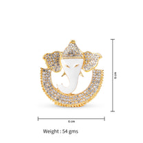 Gold Plated Chandra Ganpati Idol (6 CM)