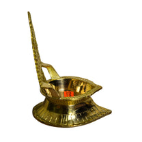 Brass Laxmi Gold Diya | 5 Inches | 240g