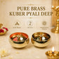 Pure Brass Kuber Pyali Diya, 1.25 Inches, 140 gm