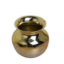 Brass Lota Chambu Kalash, 3-Inch, 160 gm Handcrafted Pooja Vessel