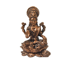 Copper Lakshmi Idol with Patina Antique Finish, 1.75-Inch