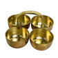 Brass Chowmukh Chopala Bowl Stand | 2 Inches, 100 gm