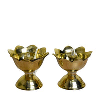Pure Brass LED Lotus Diya | 1.75 Inches, 100gm