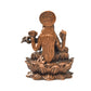 Copper Saraswati Idol with Patina Antique Finish, 1.7-Inch