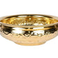 Pure Brass Solid Hammered Design Urli | 8-Inch Decorative Bowl for Home & Pooja Décor | Traditional Brass Uruli for Festive & Floral Arrangements