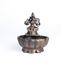 Varahi Urli with Idol | 140 gm ,7.5 inches Brass Finish Decorative Urli Bowl with Goddess Varahi