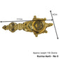 Pure Brass Kurma Aarti | Tortoise Design | 135 Grams, Pack of 1 Piece