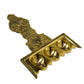 Pure Brass Flat Udupi Three Aarti | 225 Grams, Pack of 1