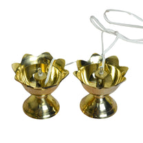 Pure Brass LED Lotus Diya | 1.75 Inches, 100gm