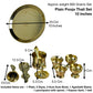 Brass Pooja Thali Set, 10-Inch Floral Design, 800 gm