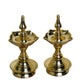 Brass Short Udupi Diya Heavy, 7 inches, Brass Colour, Pack of 1 Pair