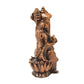 Copper Lotus Darbar Ganesha Idol, 115g, 2.2-Inch, Pack of 1