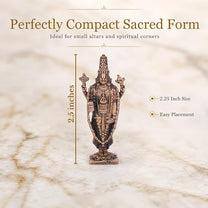 Copper Balaji Idol Spl, 30 Grams, 2.25 inches, Pack of 1 Piece