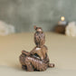 Bal Krishna Idol with Matki | 200 gm ,6.5 inches Krishna Murti | Antique Finish Metal God Statue for Home Temple