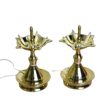 Brass LED Bulb Light Electric Udupi Diya (5 inches, 260 gm)