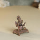 Peeta Saraswati Idol | 60 gm,5 inches  Saraswati Murti | Antique Finish Metal God Statue for Home Temple