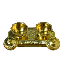 Brass Roli Kumkum Chawal Box Set | 2 Inches | 70g