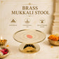 Brass Mukkali Stool, 2.5 inches, 250 gm