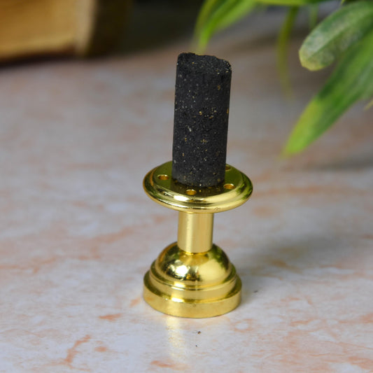1.25-Inch Brass Agarbatti & Dhoop Holder (50g, 1 Piece)